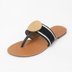 Ladies stripe slippers