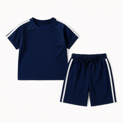 Boys blue and white 2 pc
