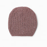 Women pink glitter wool cap
