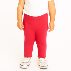 Girls dark pink lace tights