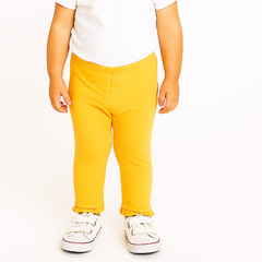 Girls yellow frill tights