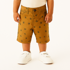 Boys star denim shorts