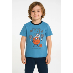 Boys blue player football T-shirt