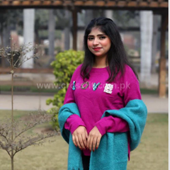 Ladies wool green scarf