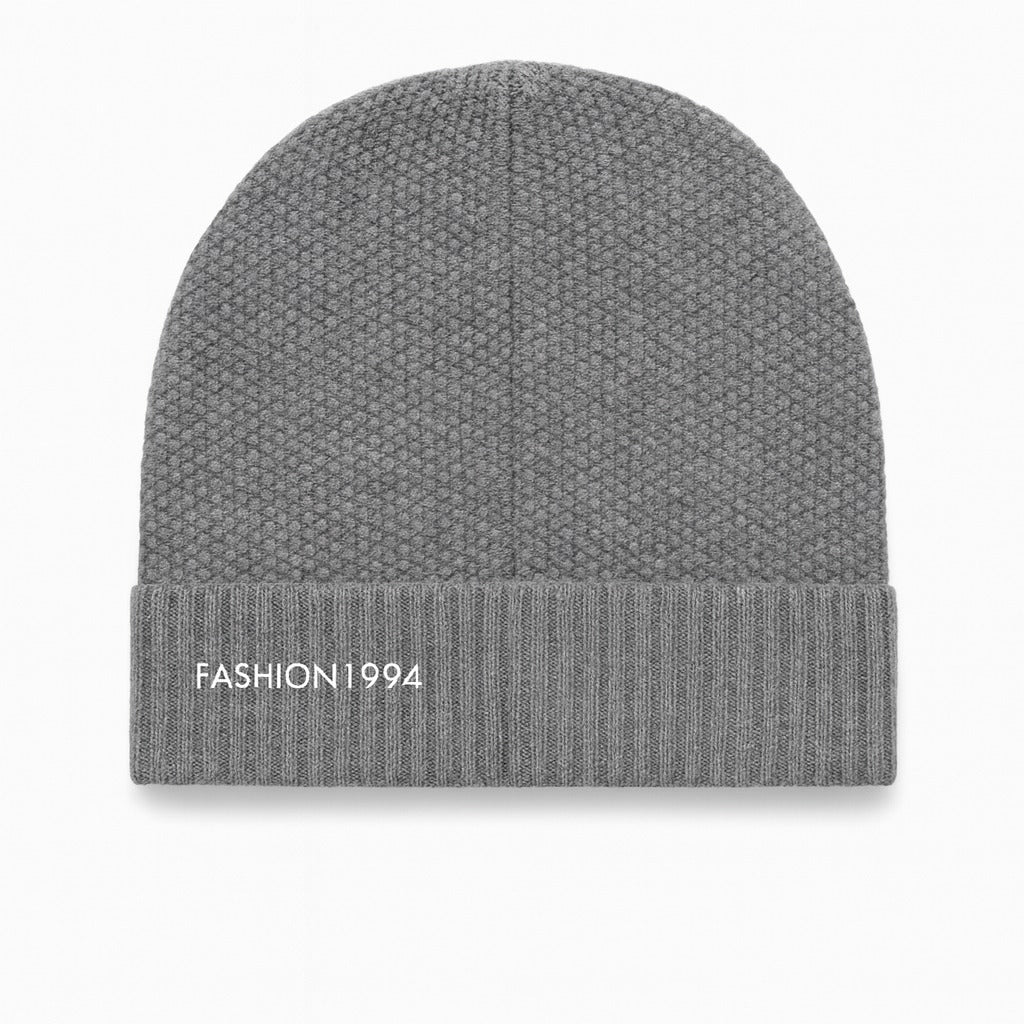 Mens gray embroidered cap