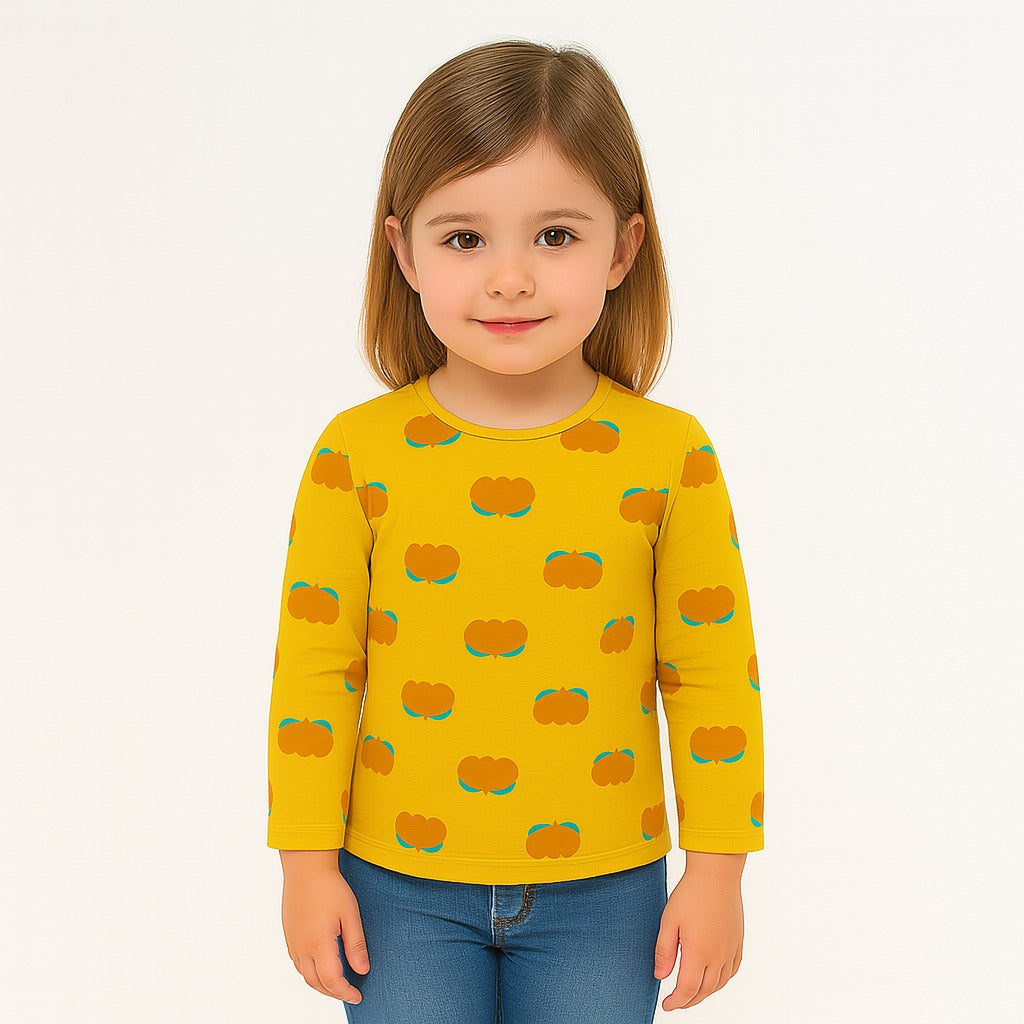 Girls yellow flower sweatshirt