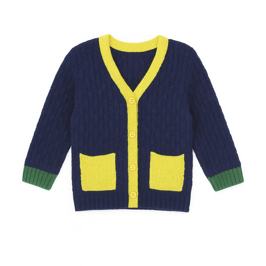 Boys neon color cardigan (Last Chance)