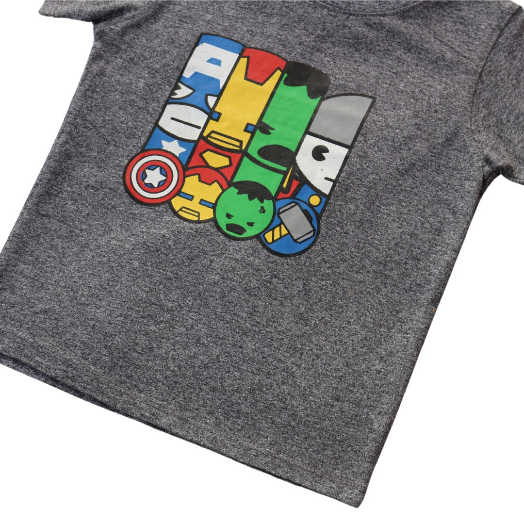 Boys gray marvel character T-Shirt (Last Chance)