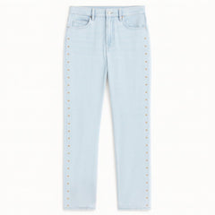 Side style denim pant