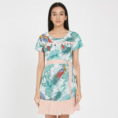 Girls cotton printed frock