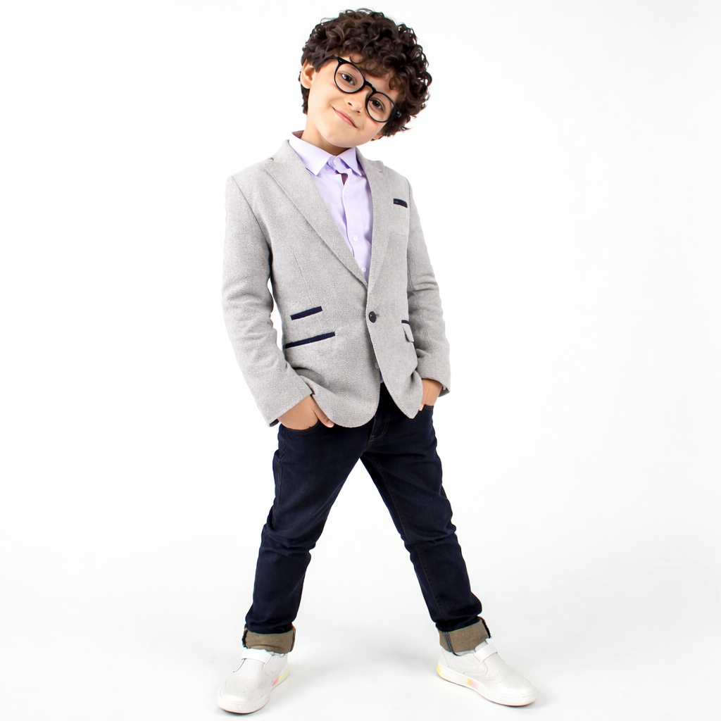 Boys gray casual coat