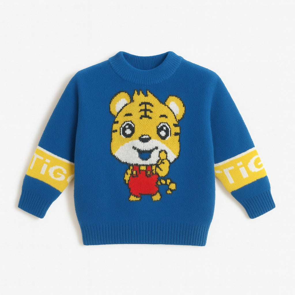 boys blue lion sweater