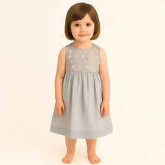 Girls gray fancy frock