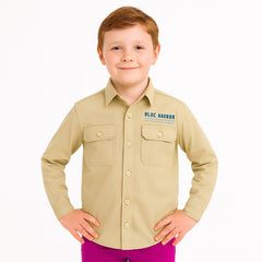 boys brown non denim casual shirt