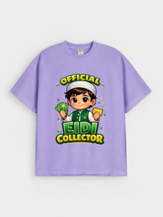 Boys Official Eidi Collector Graphic Down Shoulder T-shirt for Eid Celebration