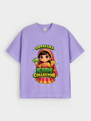 Boys Official Eidi Collector Graphic Down Shoulder T-shirt for Eid Celebration