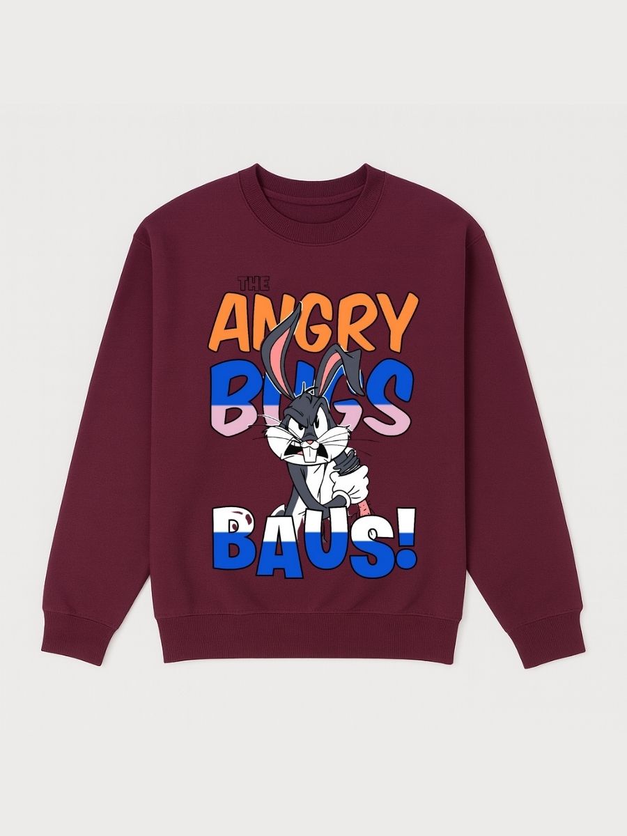 Boys Angry Bunny Fleece Sweatshirt