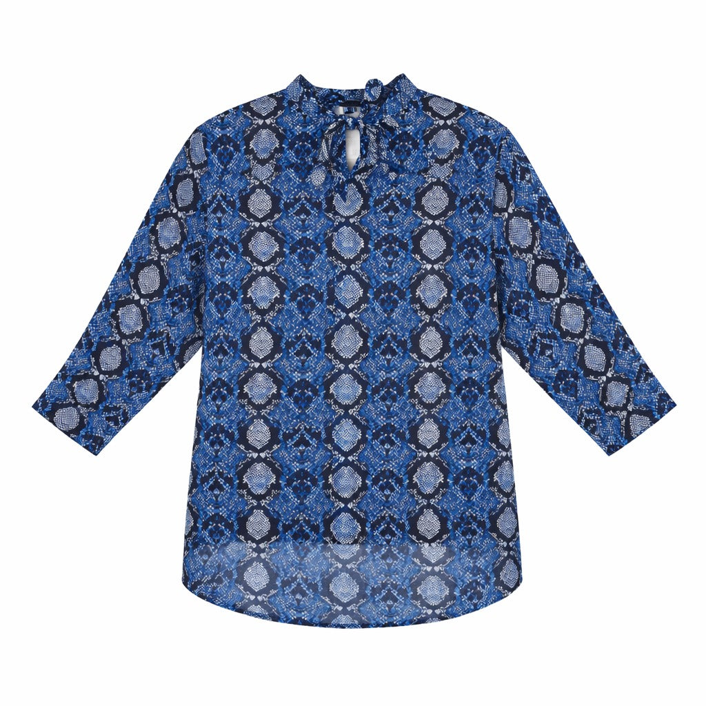 Ladies blue snake print Top (Womens)