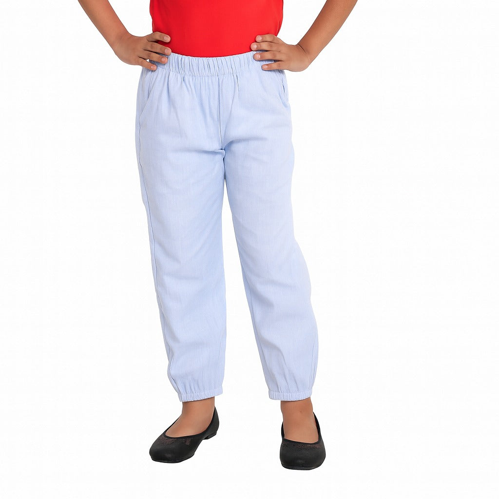 Girls embroidered pocketcotton jogger trouser (Last Chance)