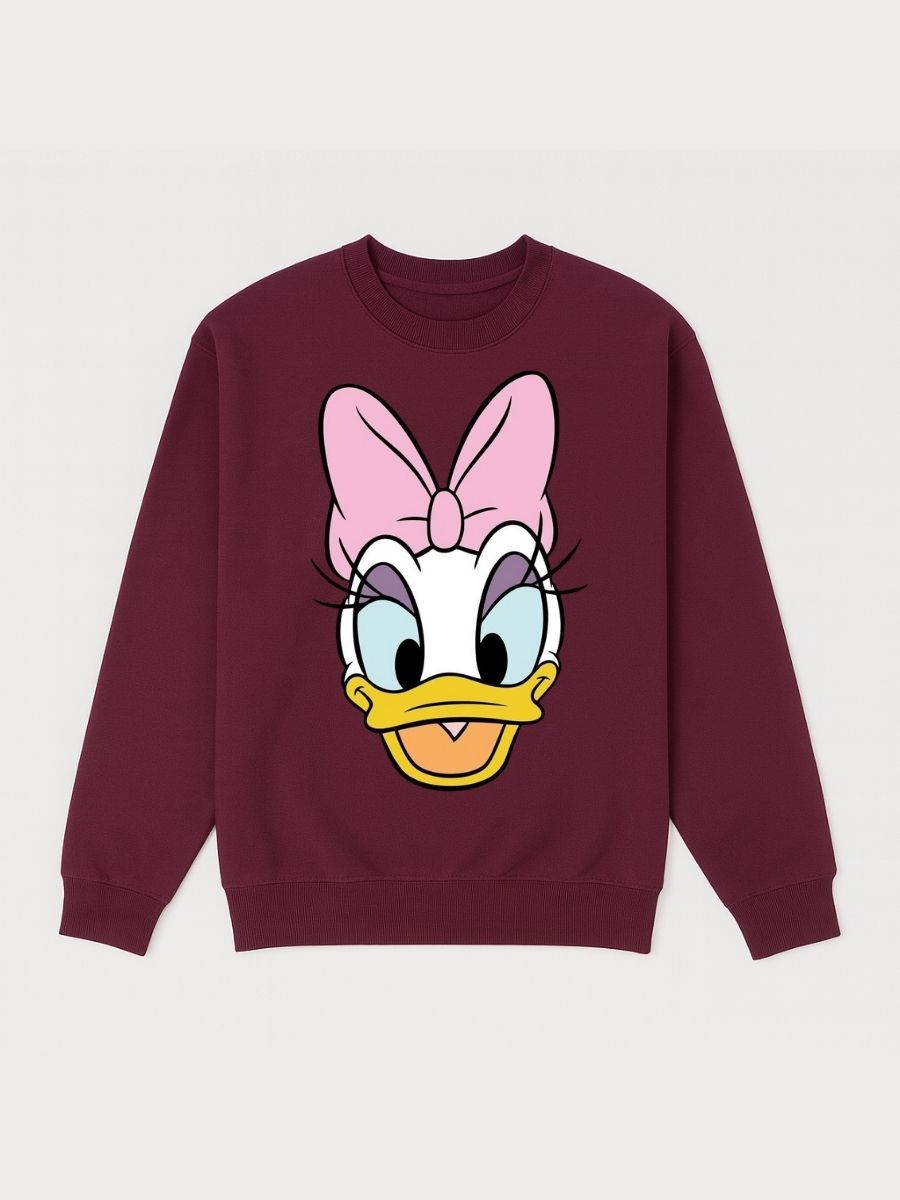 Girls Daisy Duck Graphic Fleece Sweatshirt