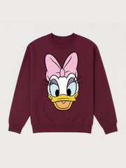 Girls Daisy Duck Graphic Fleece Sweatshirt