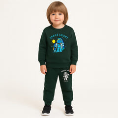 Boys dark green astranaut tracksuit