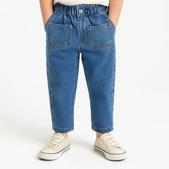 Ice blue pocket style jegging pant