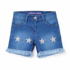 Girls star denim shorts (Last Chance)