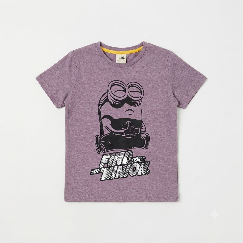 Boys brown minion t-shirt