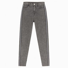 Ladies side stripe gray pant