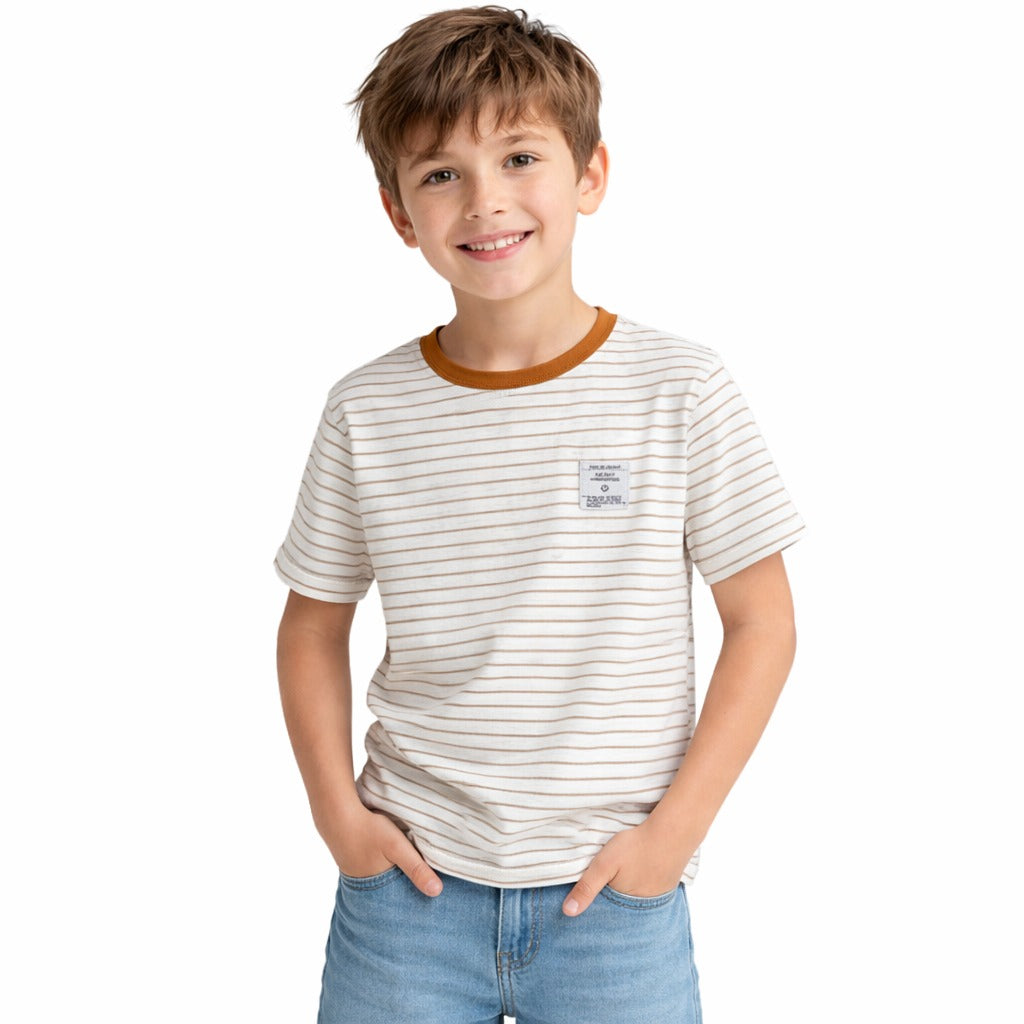 Boys brown lining T-Shirt