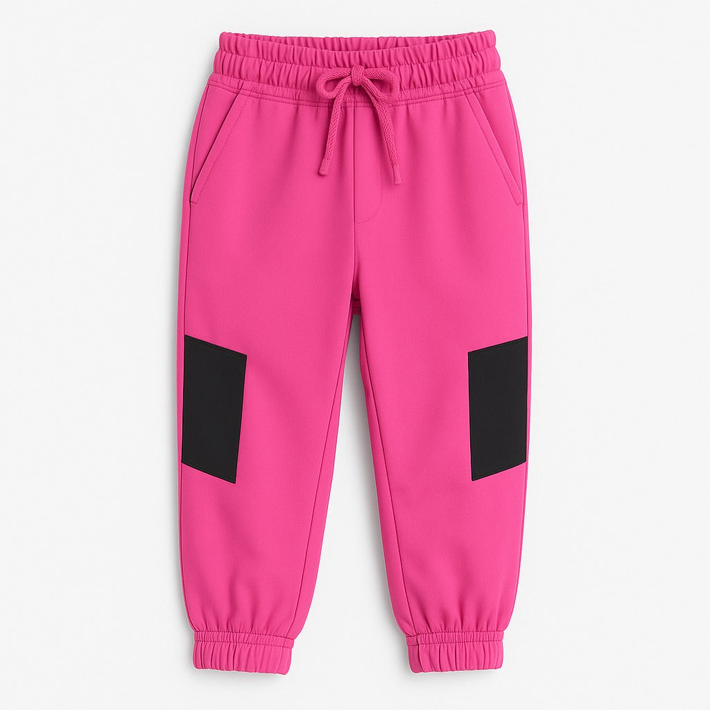pink and black trouser