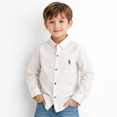 Boys White CASUAL SHIRT