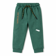 Boys commando green trouser with just be ready (Last Chance)
