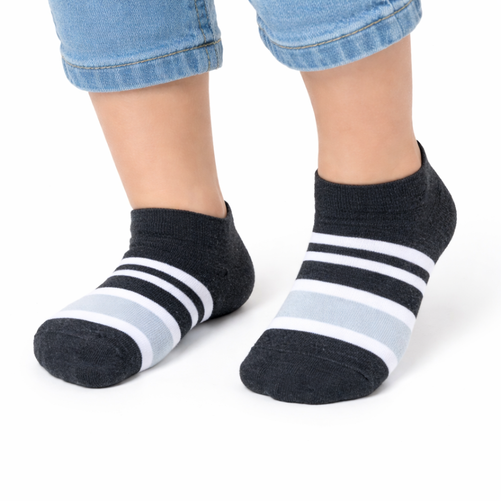 gray and green socks