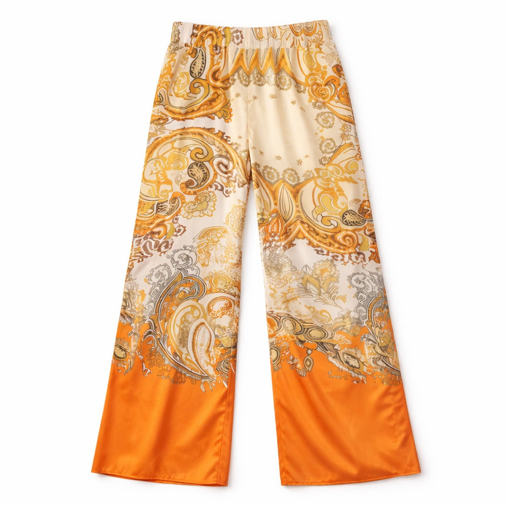 Ladies printed silk flapper (Womens)