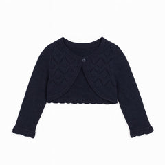 Blue sweater bolero