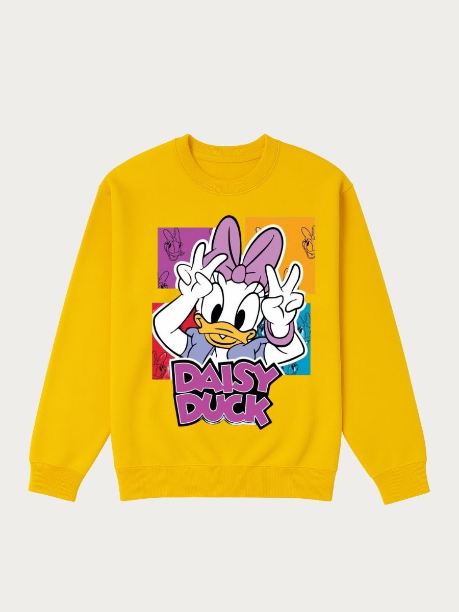 Girls Daisy Duck Graphic Fleece Sweatshirt