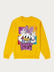 Girls Daisy Duck Graphic Fleece Sweatshirt