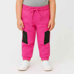 pink and black trouser