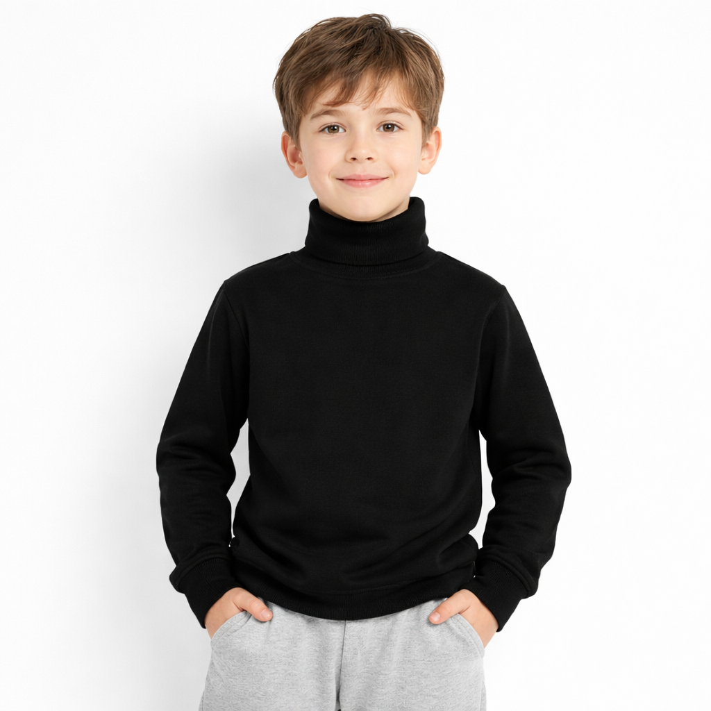 Black high neck