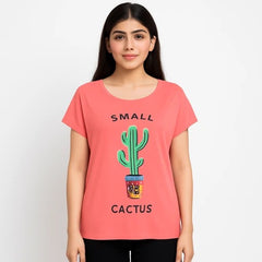 Ladies embraided cactus T-Shirt