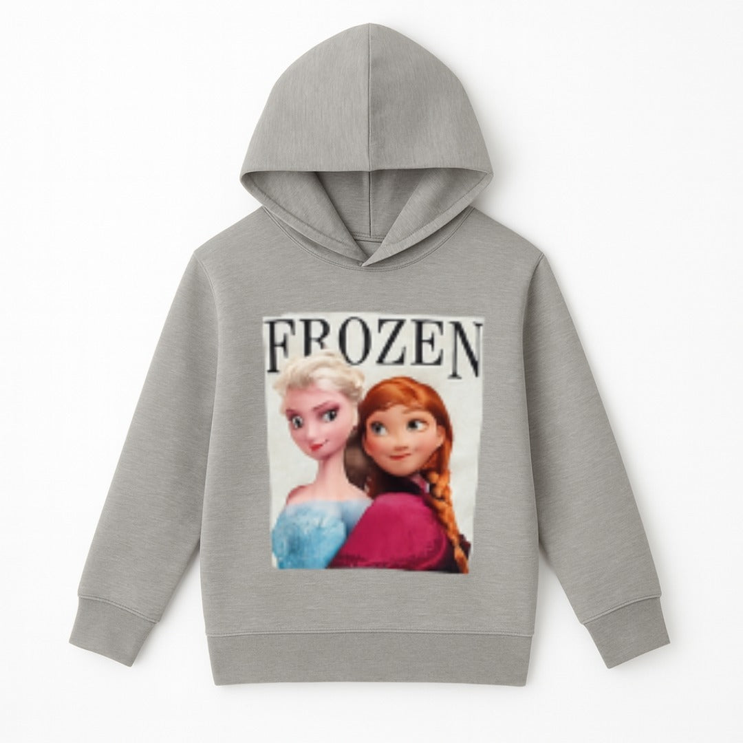Girls gray frozen hoodie