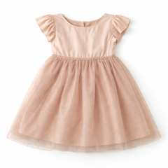 Girls net cross body frock