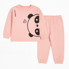 Girls pink panda 2Pc