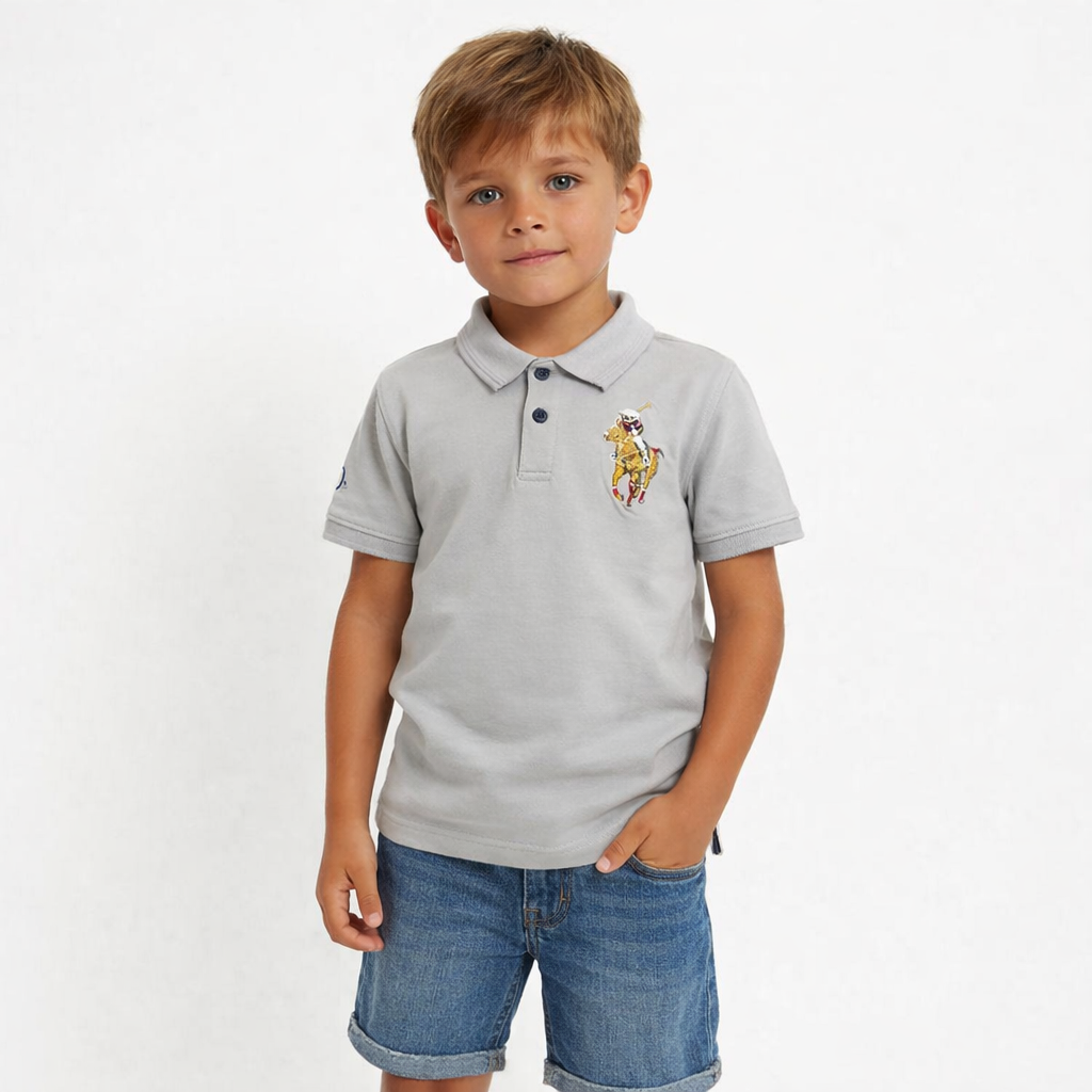 Boys embroidered polo shirt