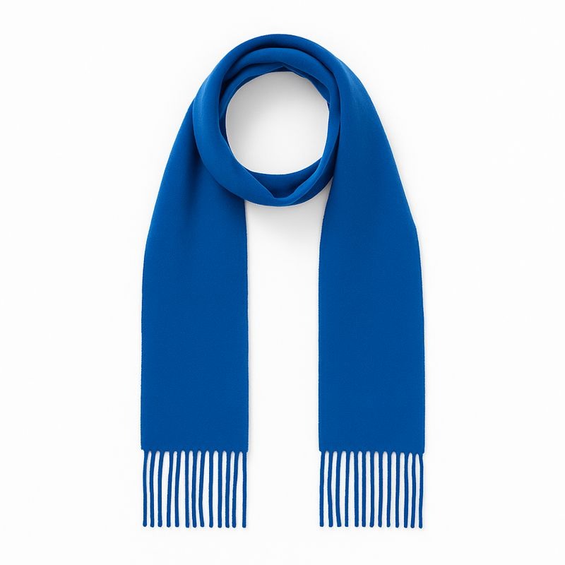 Ladies wool blue scarf