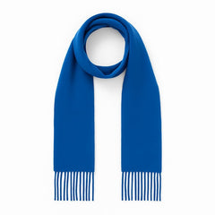 Ladies wool blue scarf