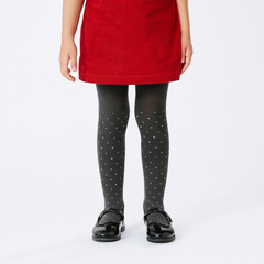 Girls gray polka dots legging