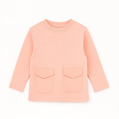 Girls peach pocket style sweatshirt (Last Chance)